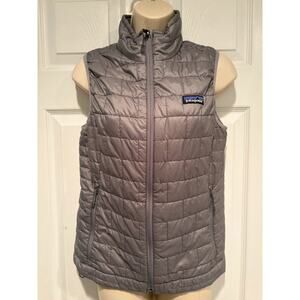 Patagonia Nano Puff Vest Womens S Gray PrimaLoft Insulated Outdoor Gorpcore